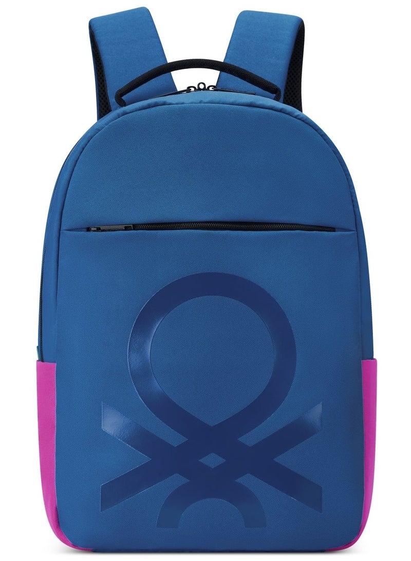 UNITED COLORS OF BENETTON Fabrica Round 15.6'' Unisex Laptop Backpack - Blue - Image 1